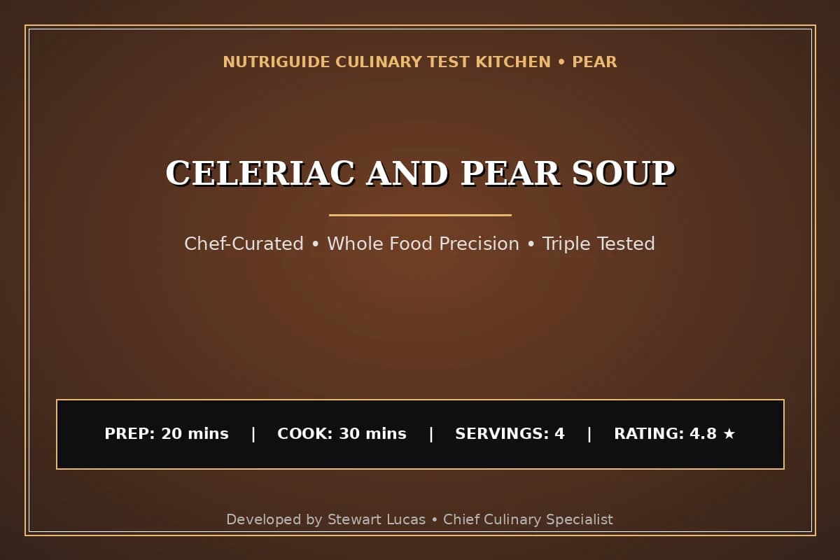Celeriac And Pear Soup