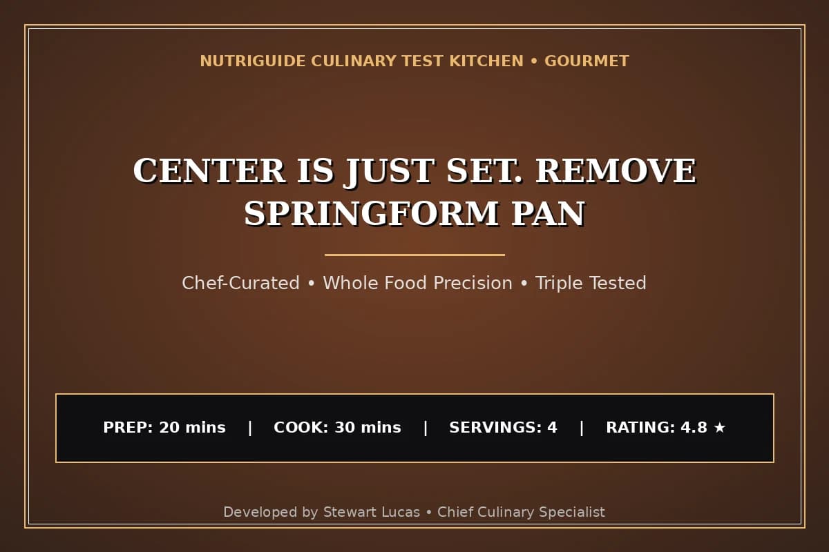 Center Is Just Set. Remove Springform Pan