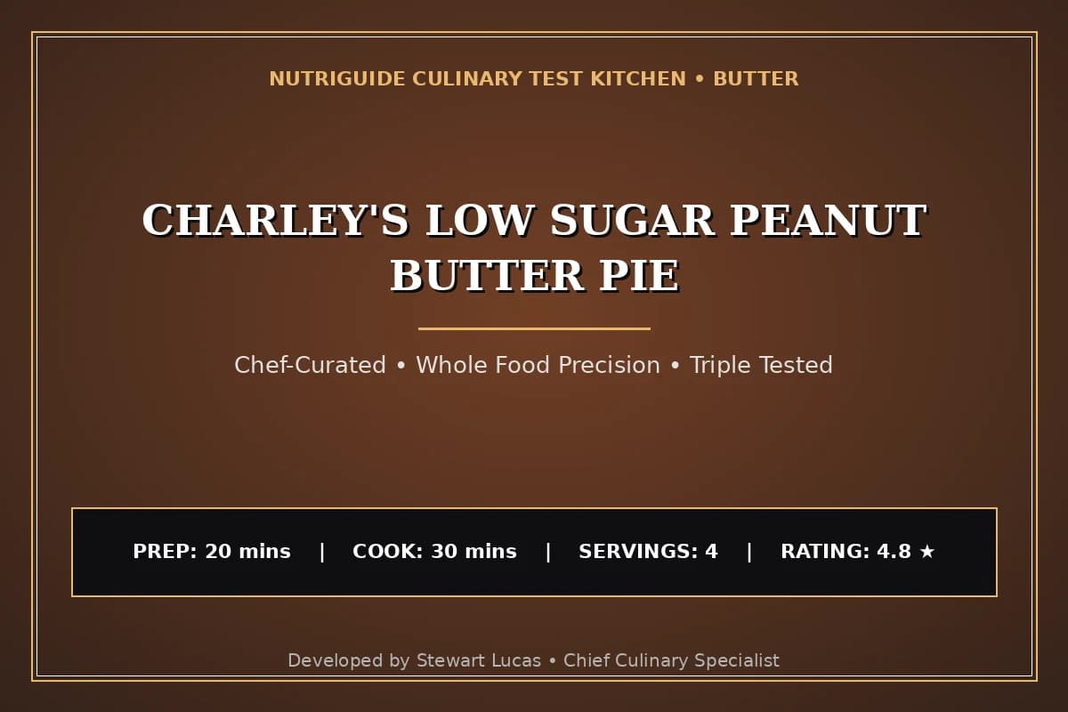 Charley'S Low Sugar Peanut Butter Pie