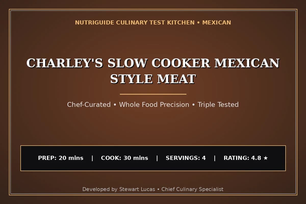 Charley'S Slow Cooker Mexican Style Meat
