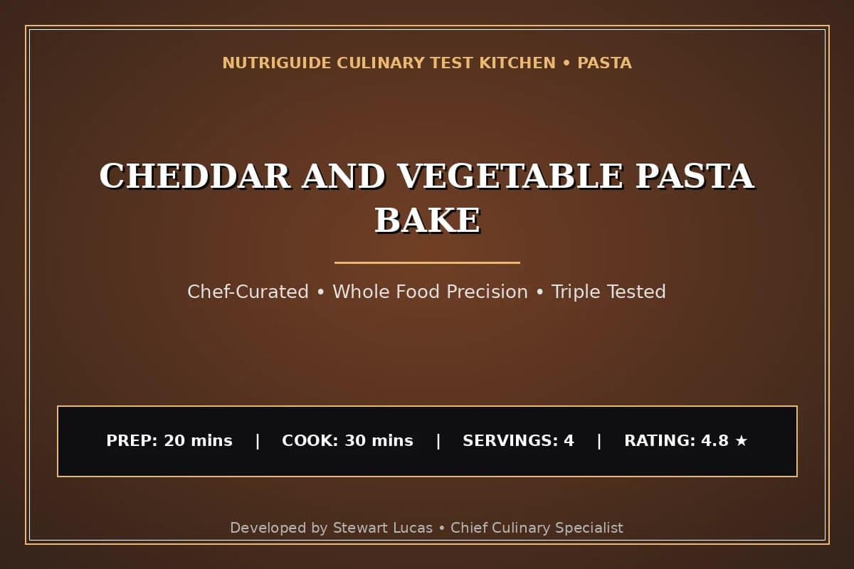 Cheddar And Vegetable Pasta Bake