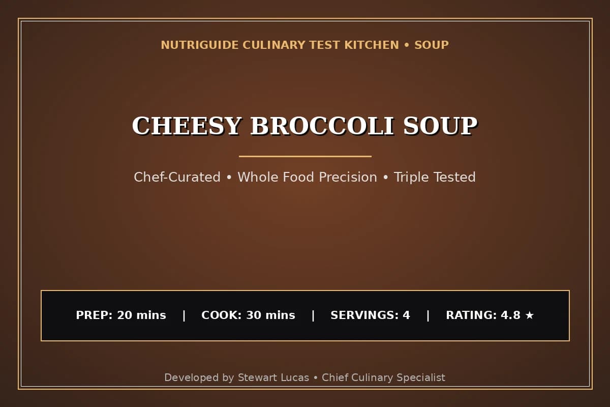 Cheesy Broccoli Soup