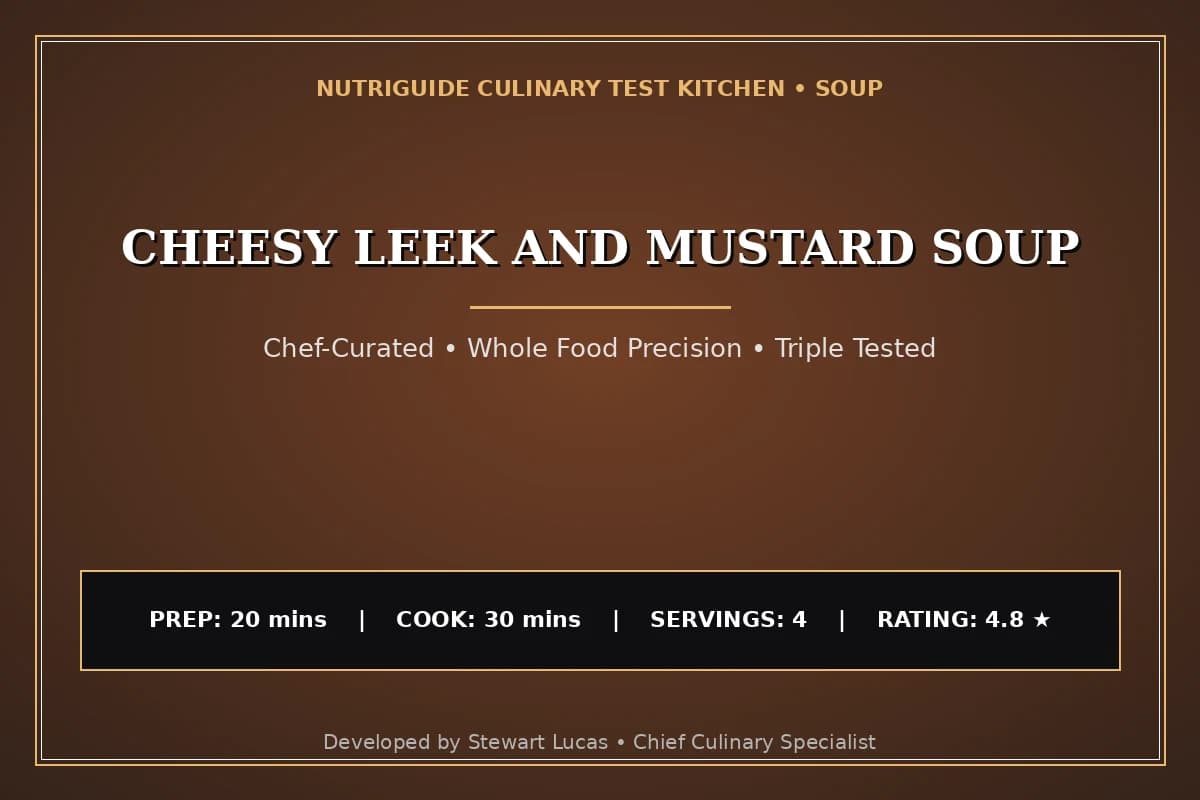 Cheesy Leek And Mustard Soup
