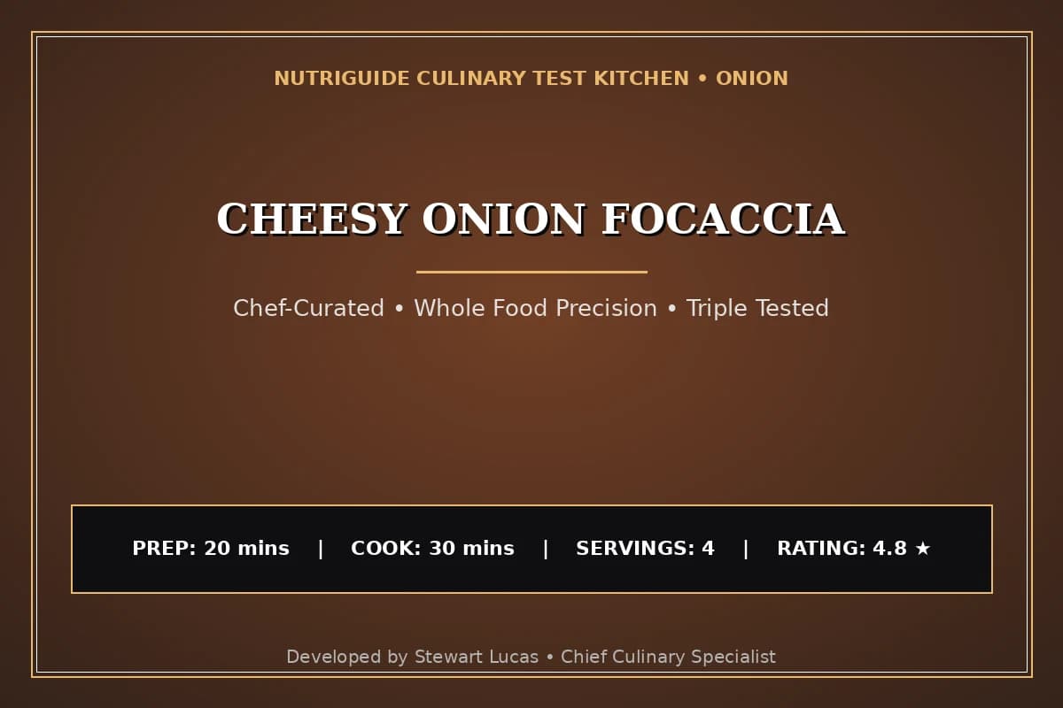 Cheesy Onion Focaccia