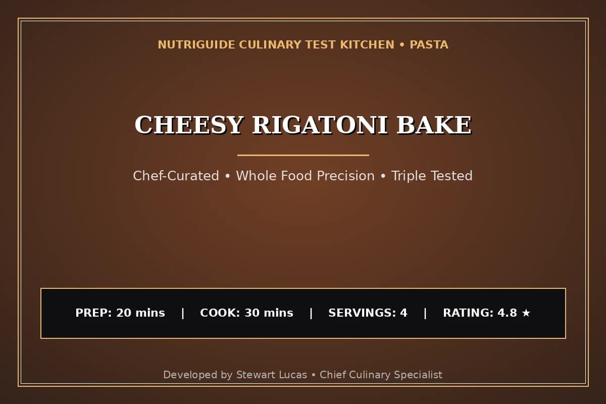 Cheesy Rigatoni Bake