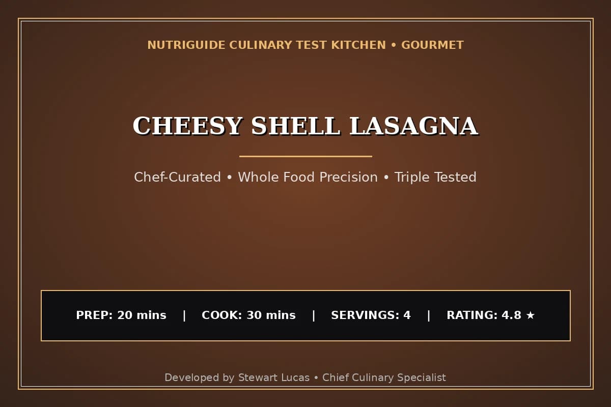 Cheesy Shell Lasagna