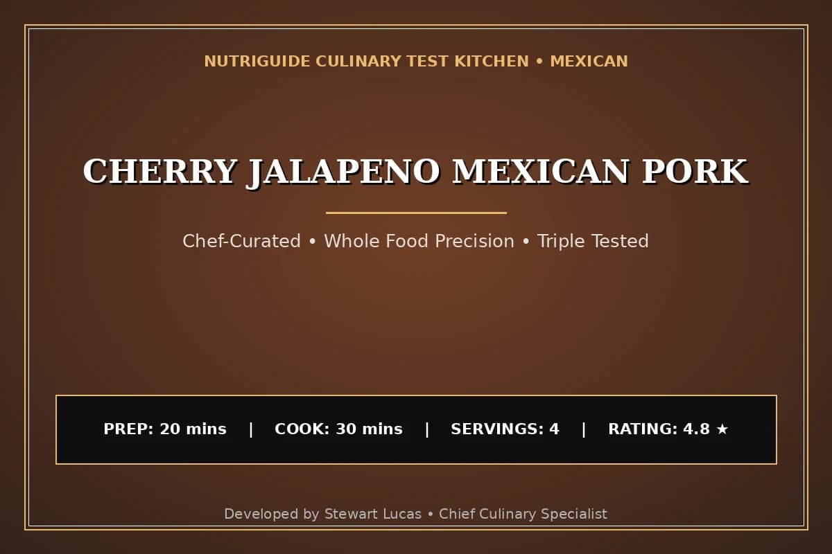 Cherry Jalapeno Mexican Pork