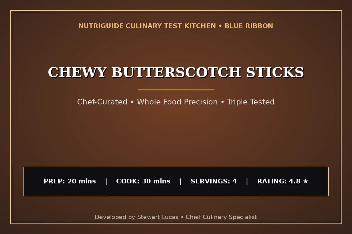 Chewy Butterscotch Sticks