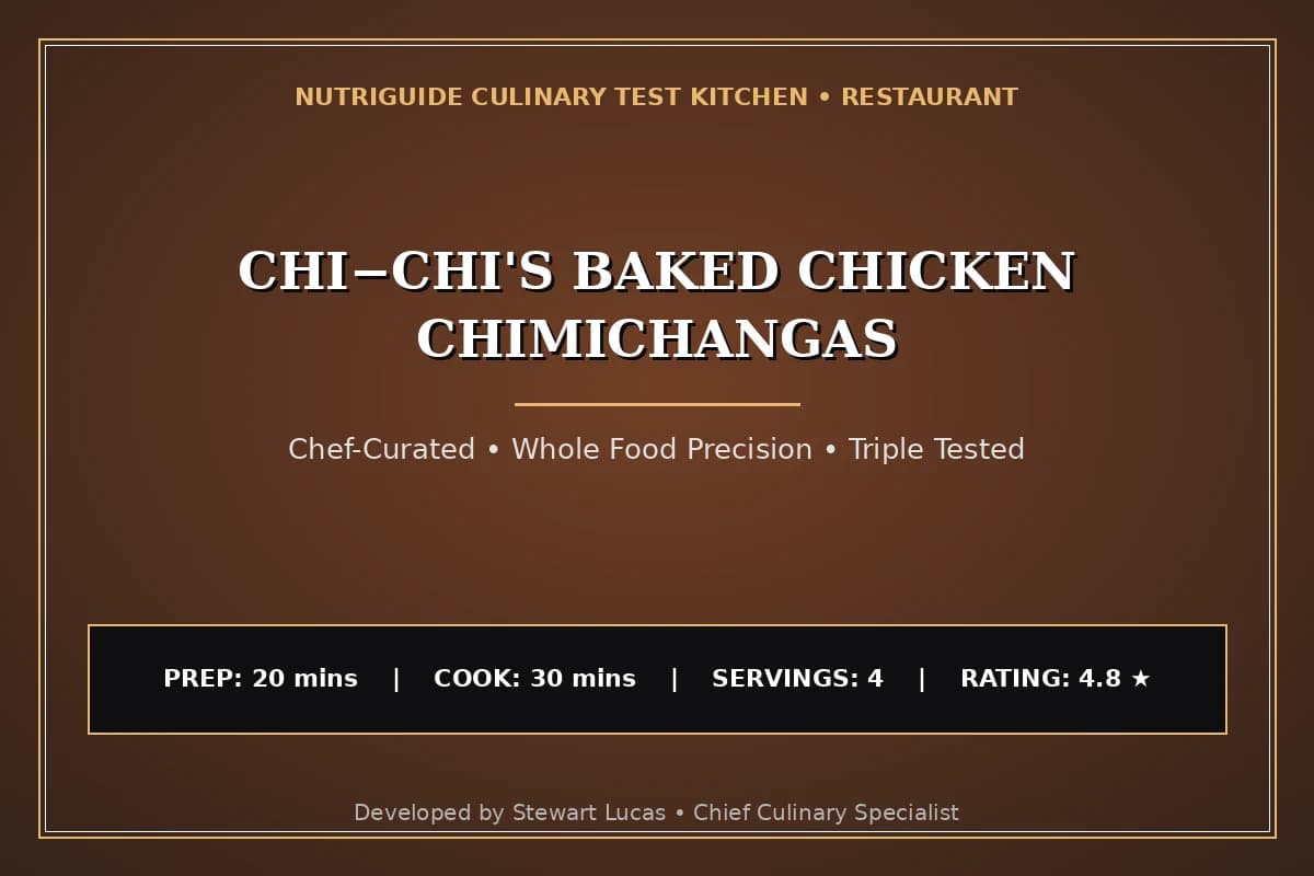 Chi−Chi'S Baked Chicken Chimichangas
