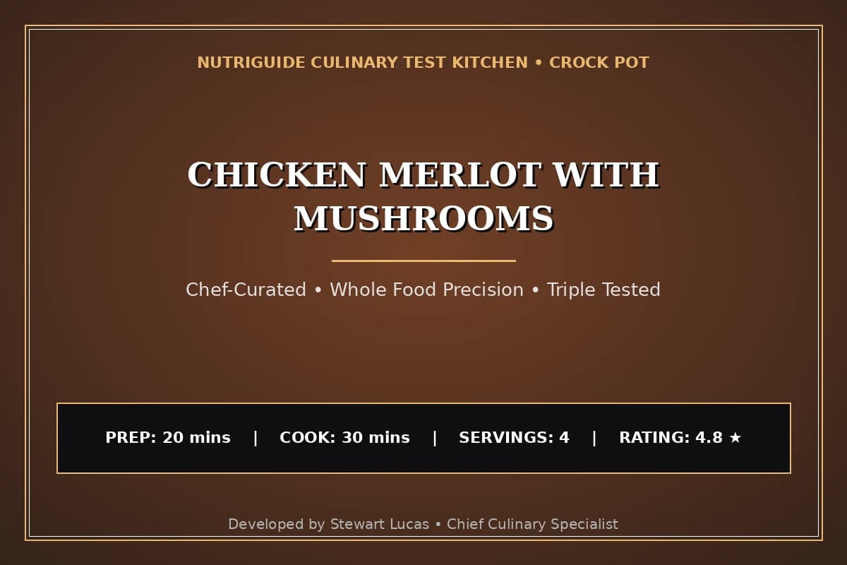 Chicken Merlot With Mushrooms