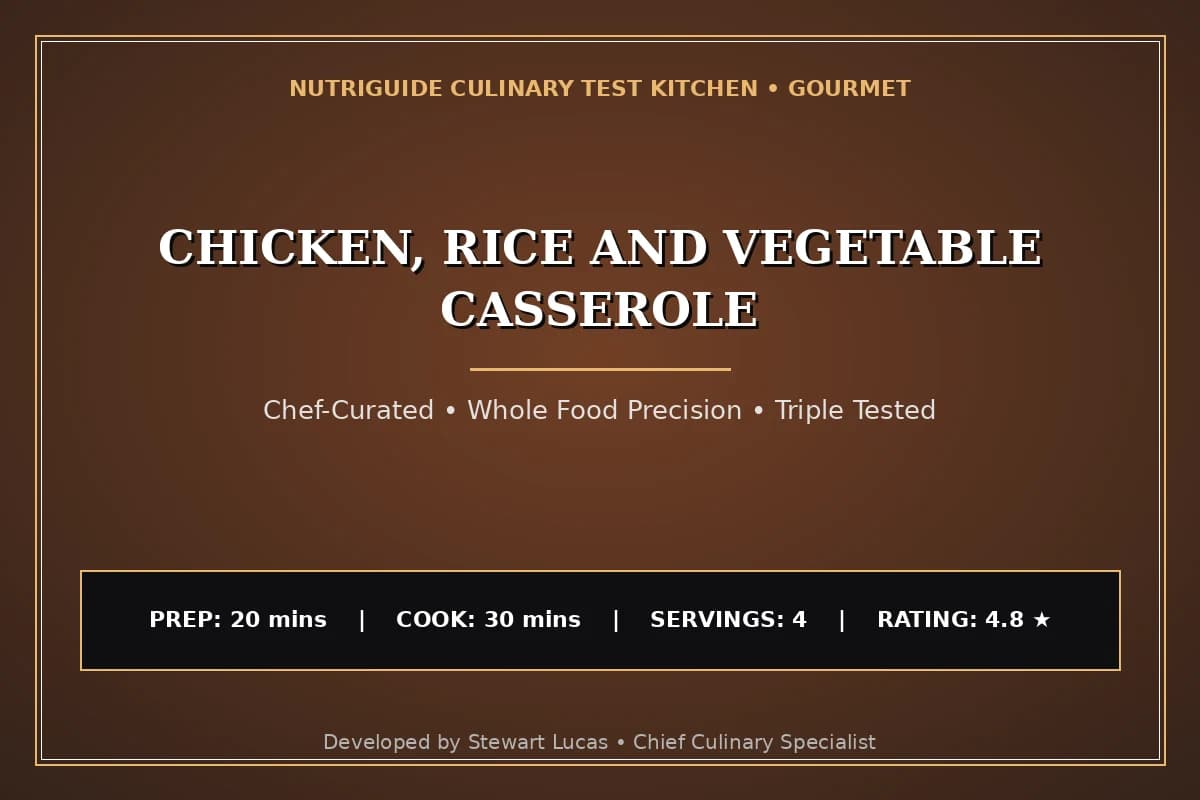 Chicken, Rice And Vegetable Casserole