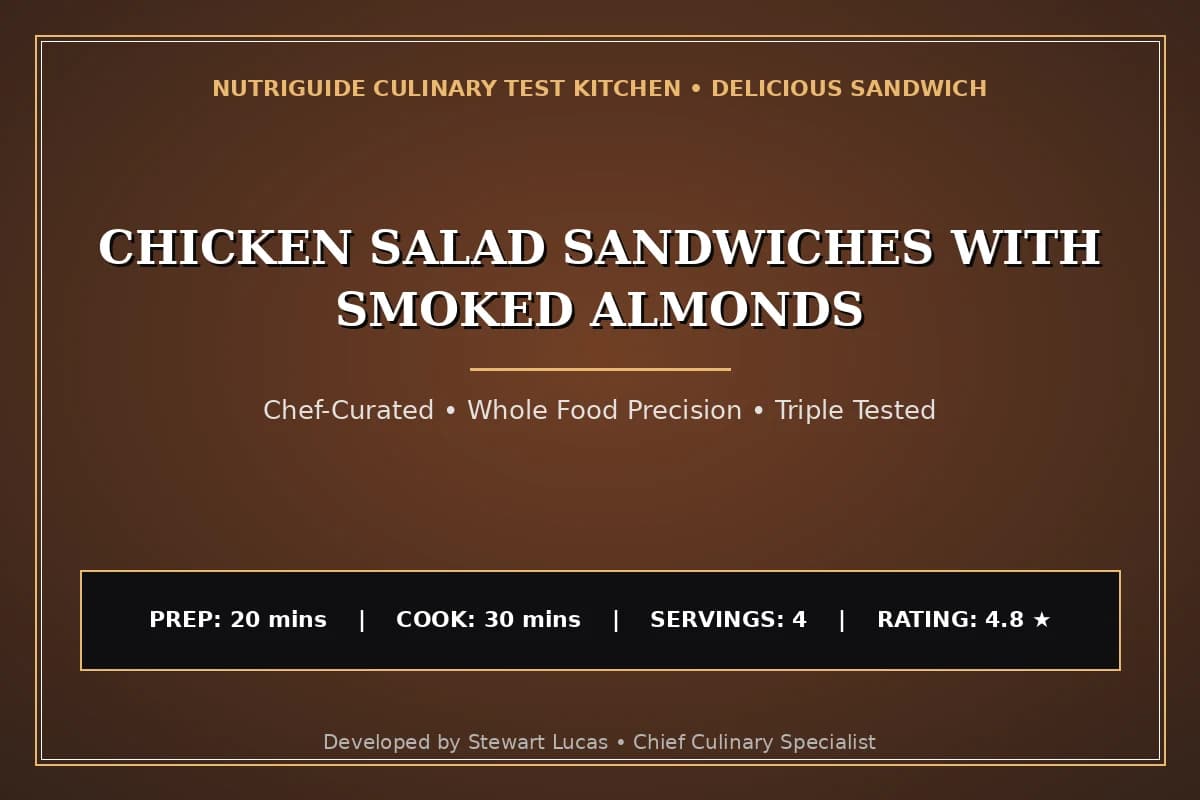 Chicken Salad Sandwiches With Smoked Almonds