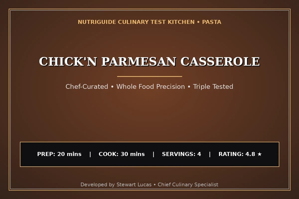 Chick'N Parmesan Casserole