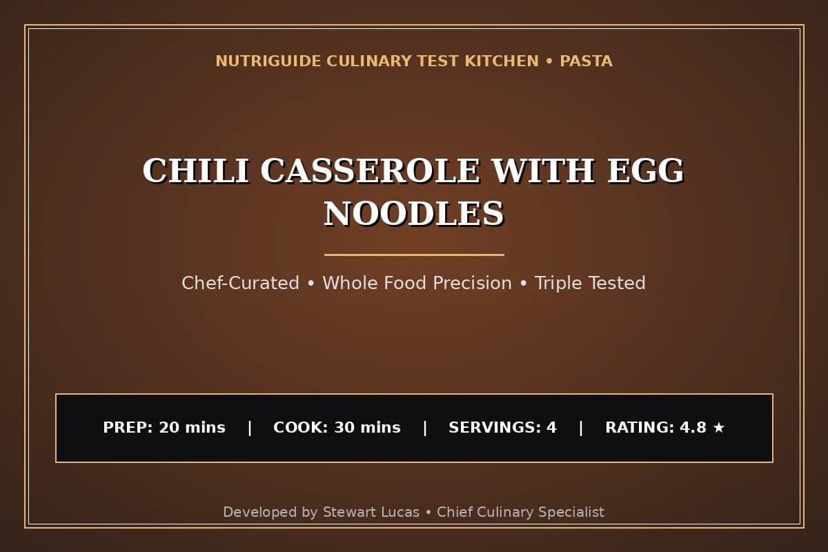 Chili Casserole With Egg Noodles