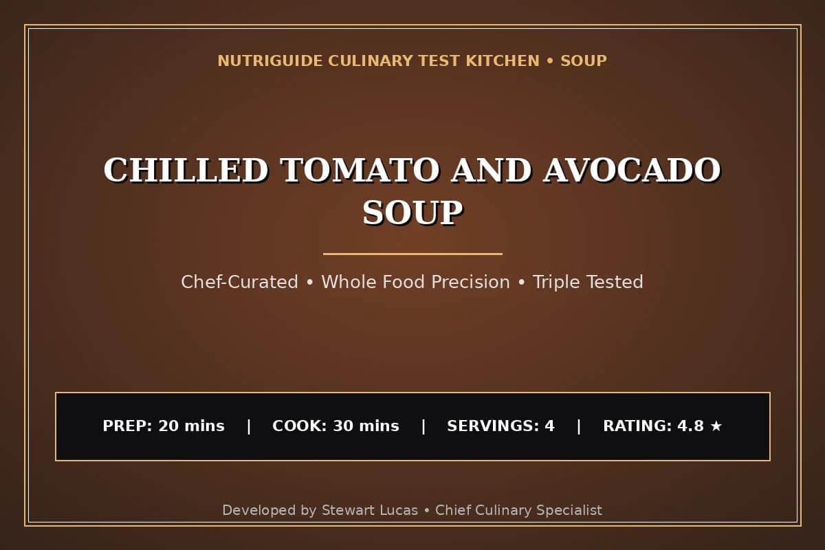 Chilled Tomato And Avocado Soup
