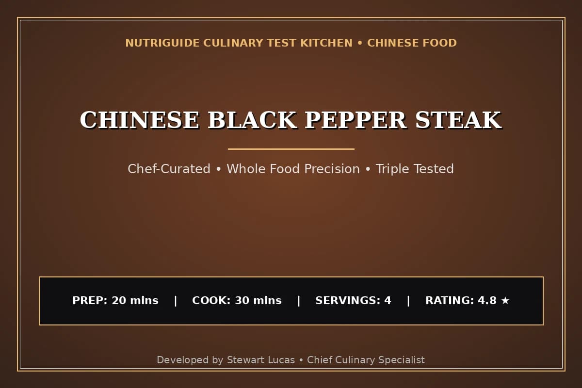Chinese Black Pepper Steak