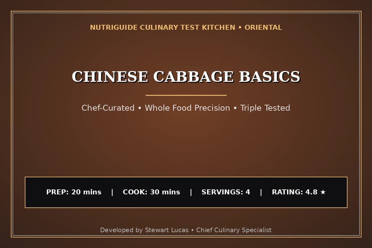 Chinese Cabbage Basics