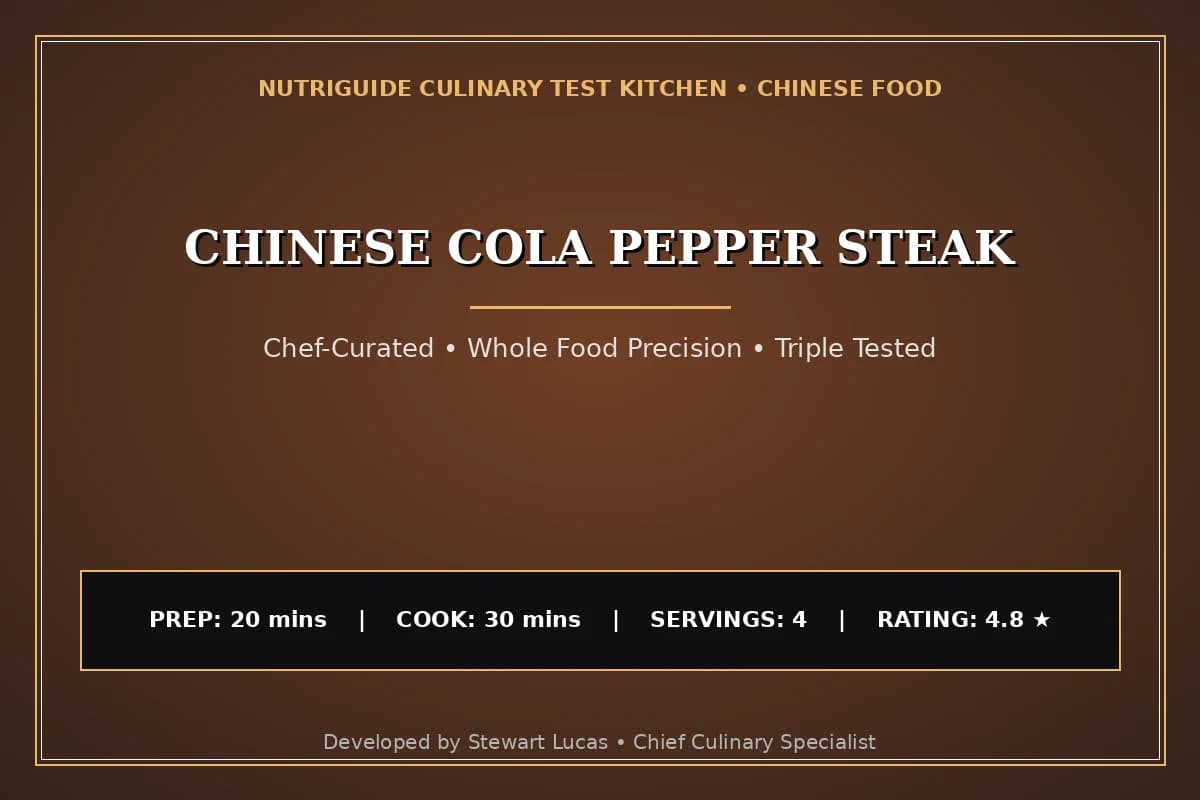 Chinese Cola Pepper Steak
