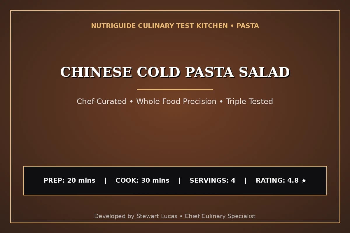 Chinese Cold Pasta Salad