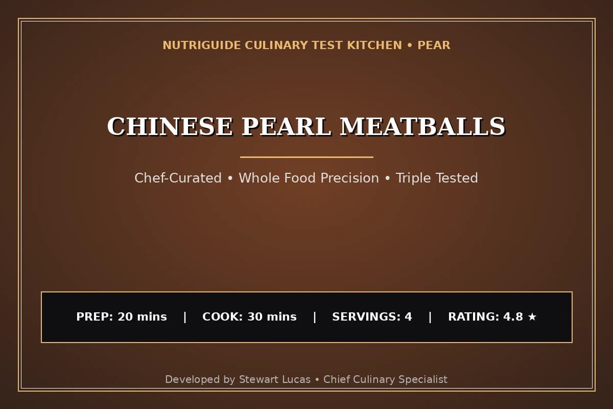 Chinese Pearl Meatballs
