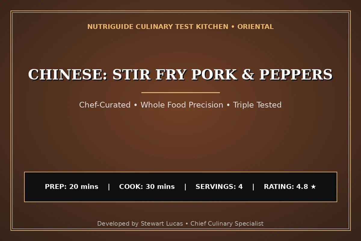 Chinese: Stir Fry Pork & Peppers
