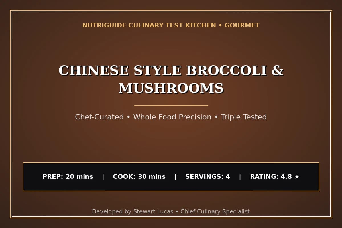 Chinese Style Broccoli & Mushrooms