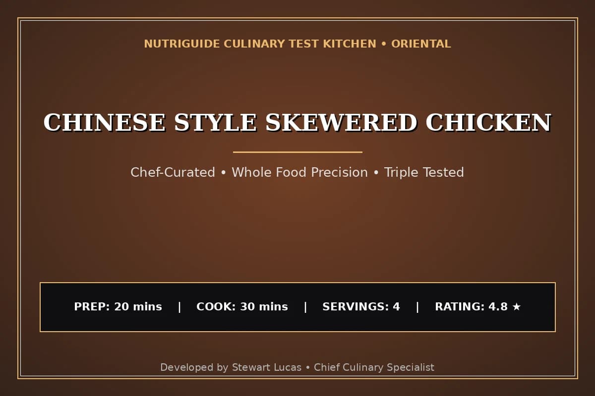 Chinese Style Skewered Chicken
