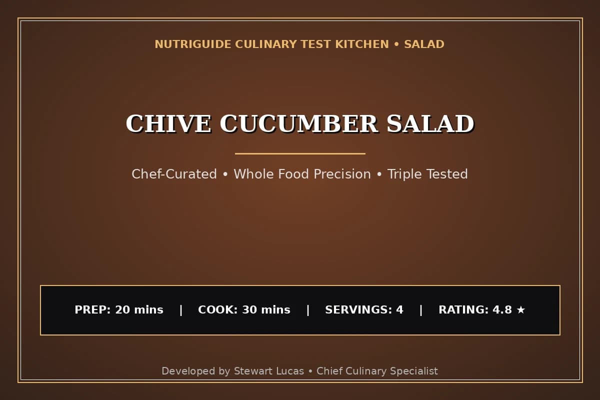 Chive Cucumber Salad