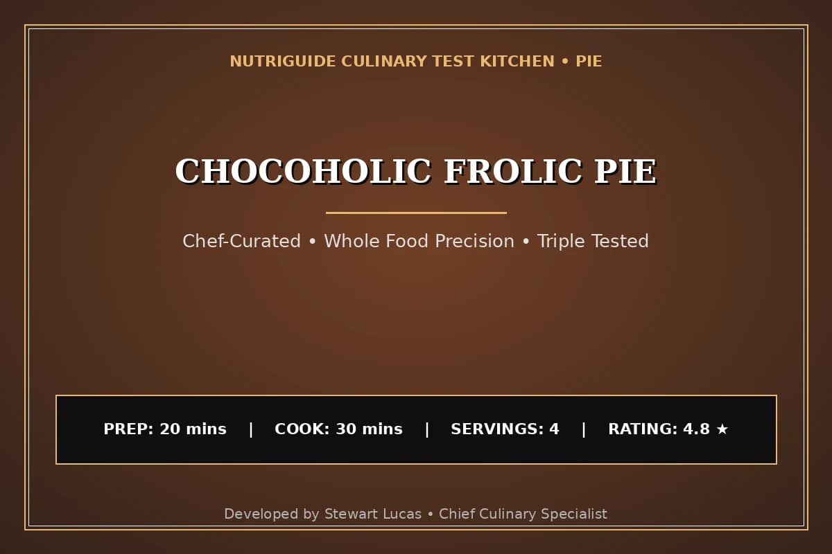 Chocoholic Frolic Pie