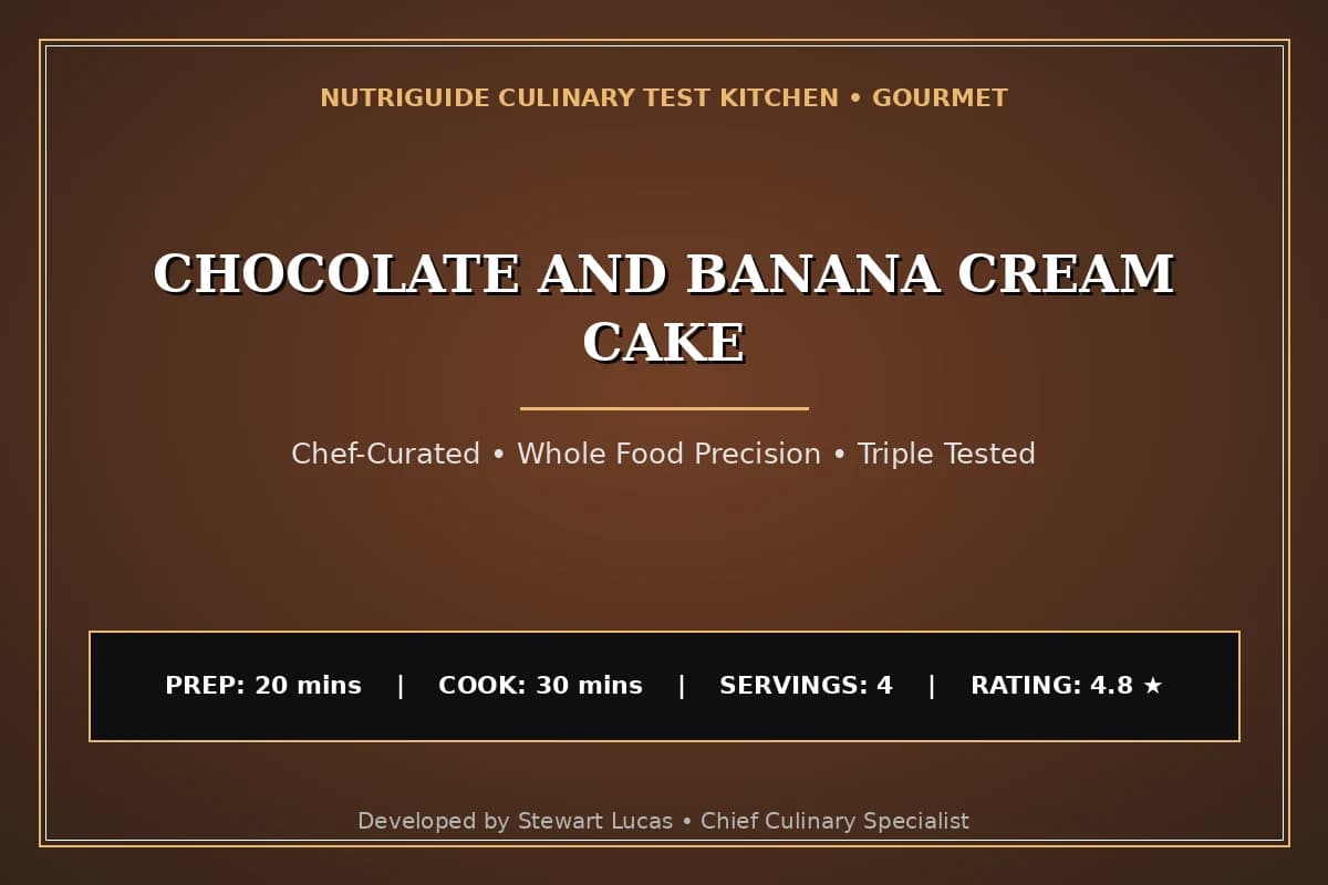 Chocolate And Banana Cream Cake
