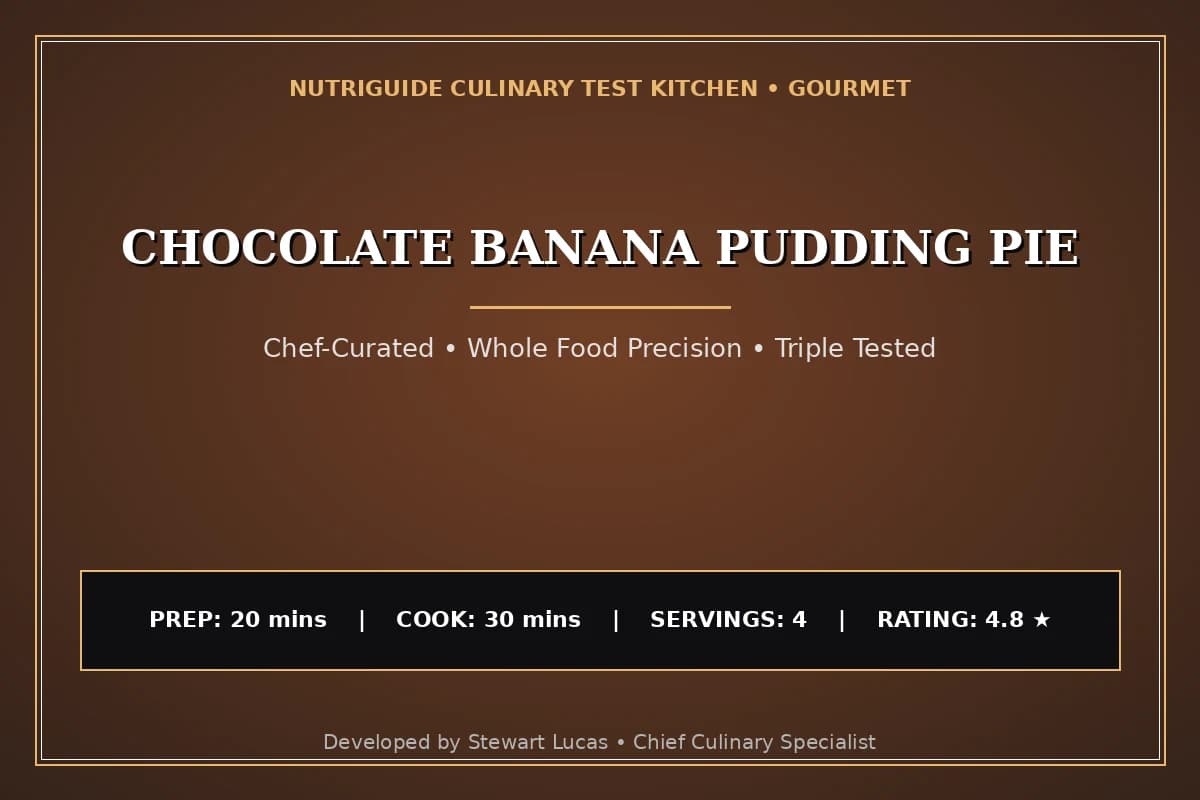 Chocolate Banana Pudding Pie