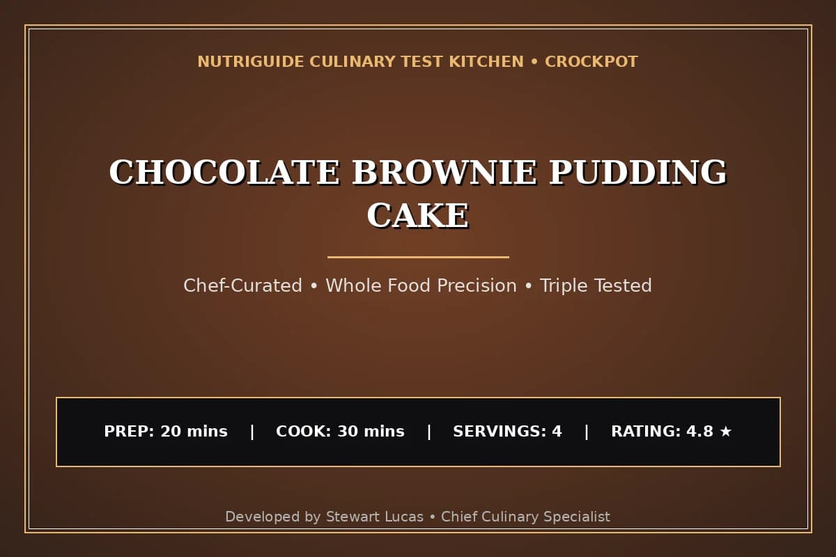 Chocolate Brownie Pudding Cake
