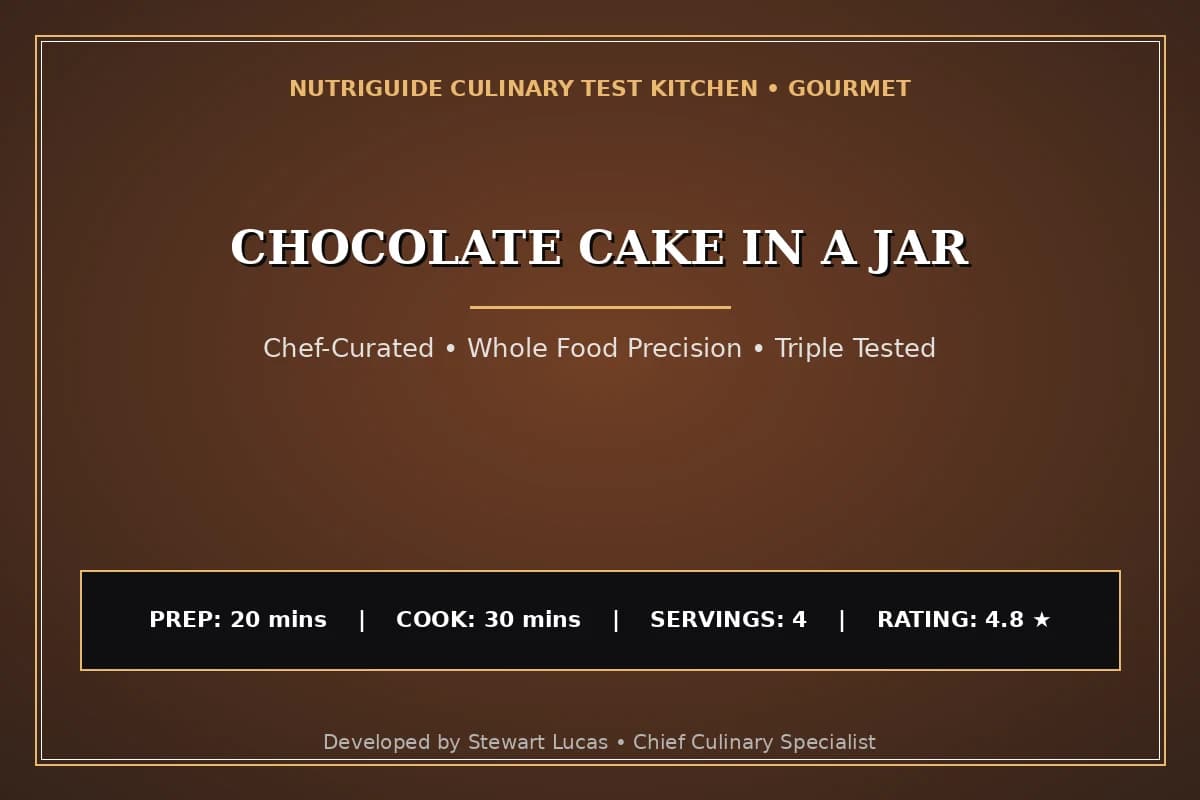 Chocolate Cake In A Jar