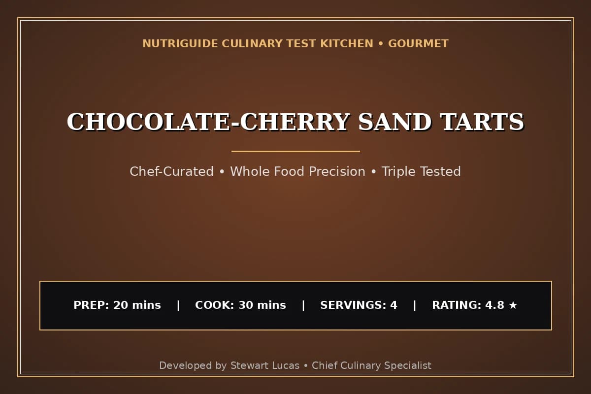 Chocolate-Cherry Sand Tarts