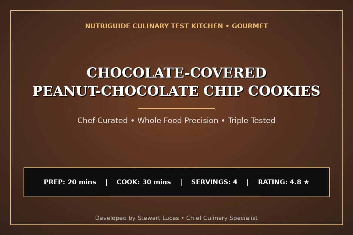 Chocolate-Covered Peanut-Chocolate Chip Cookies