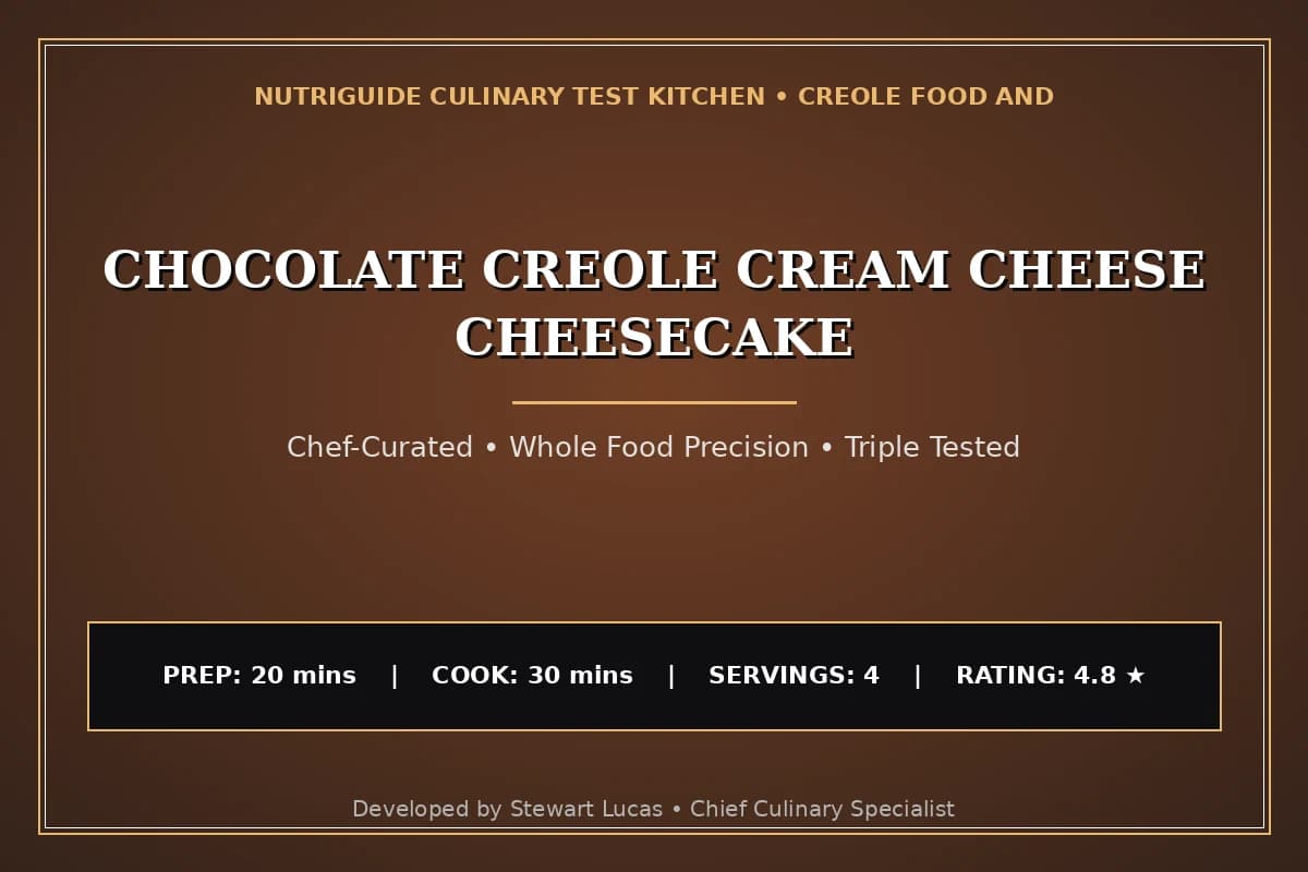 Chocolate Creole Cream Cheese Cheesecake