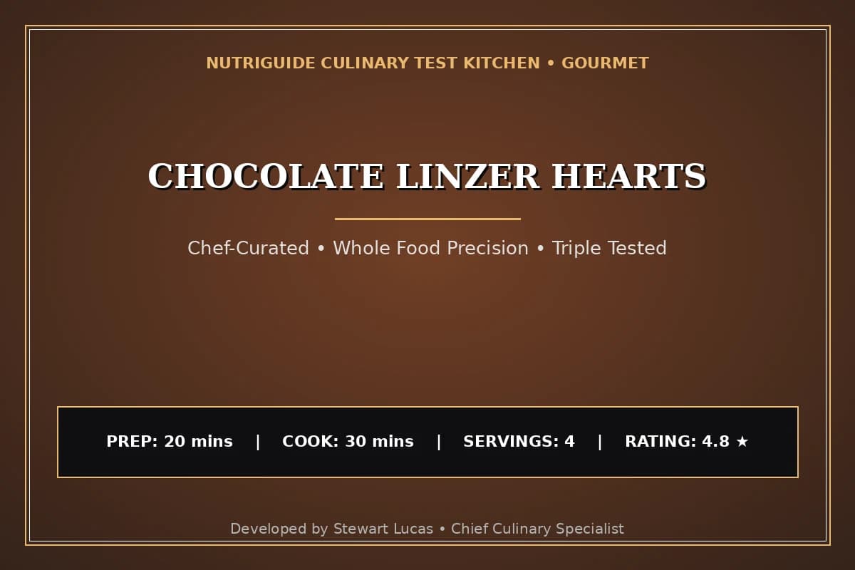 Chocolate Linzer Hearts