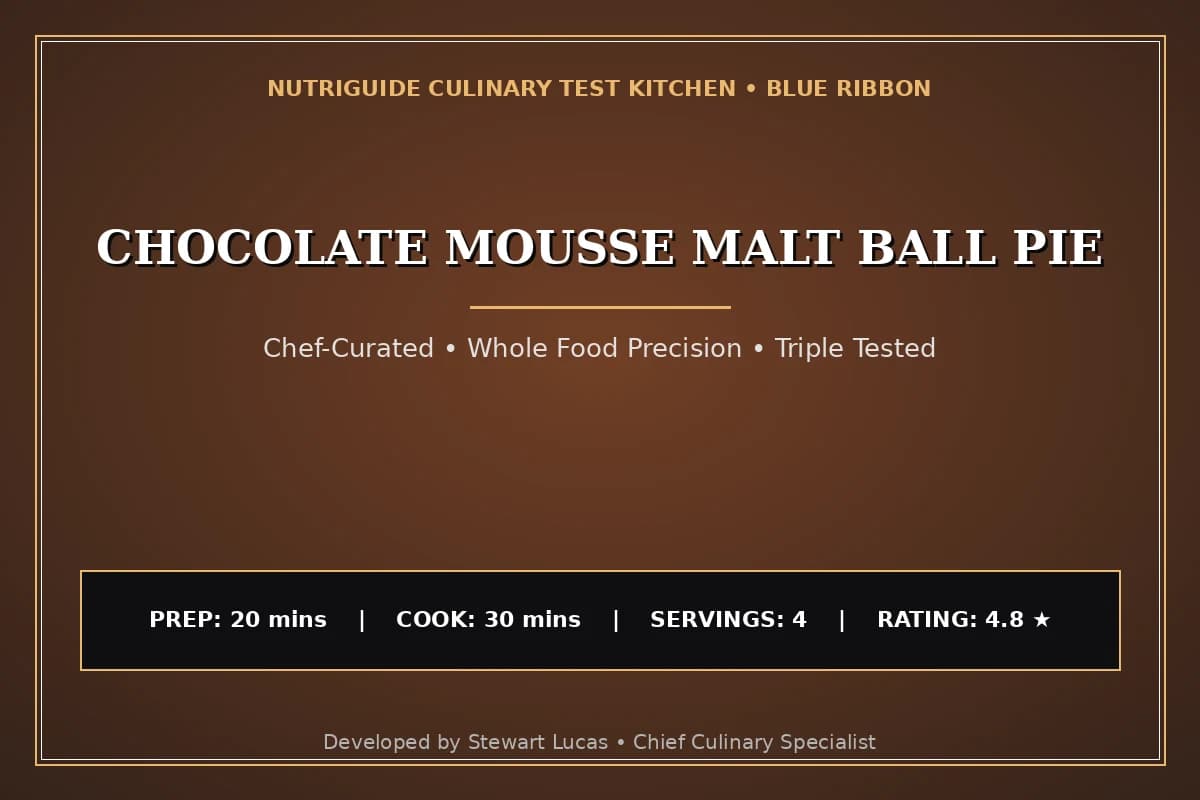 Chocolate Mousse Malt Ball Pie