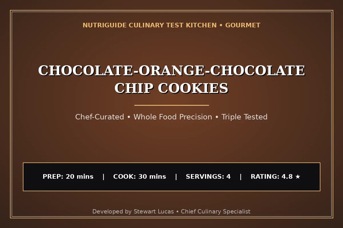 Chocolate-Orange-Chocolate Chip Cookies