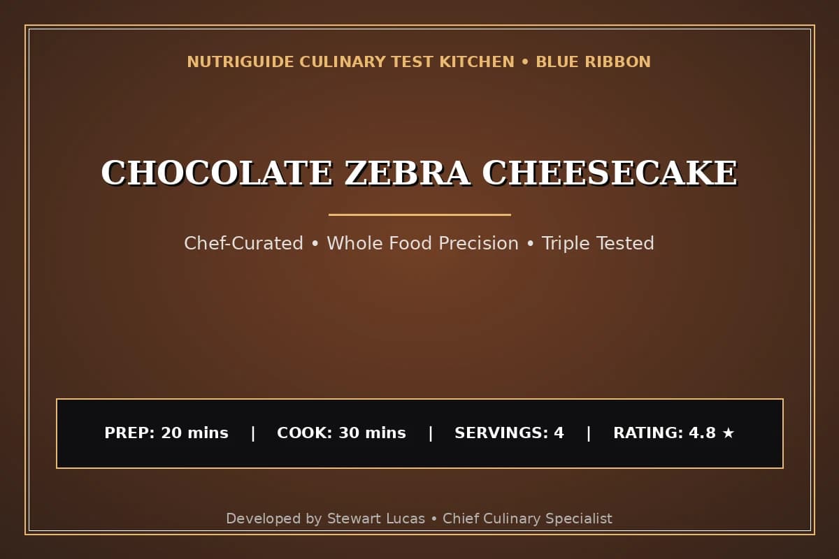 Chocolate Zebra Cheesecake