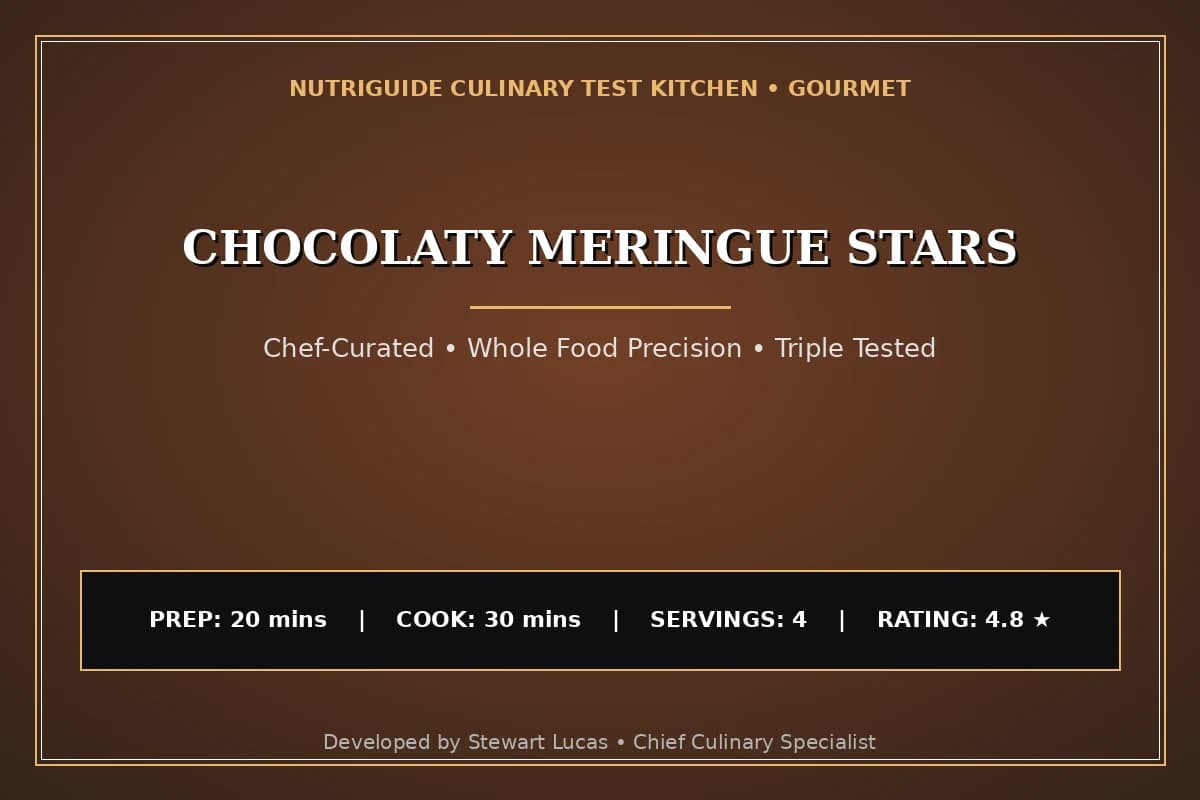 Chocolaty Meringue Stars