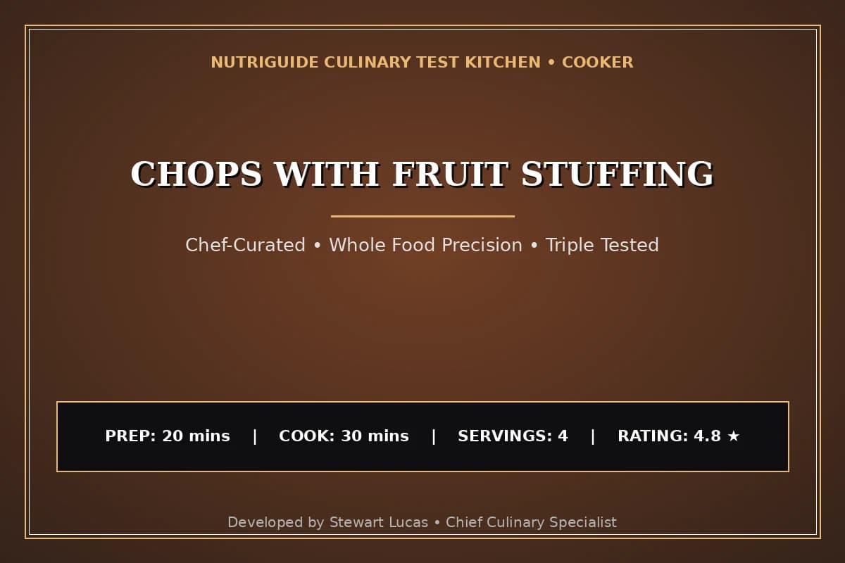 Chops With Fruit Stuffing