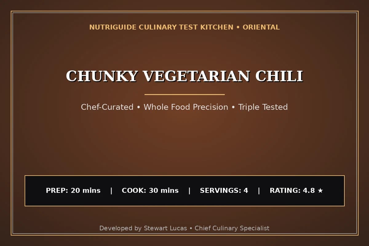Chunky Vegetarian Chili