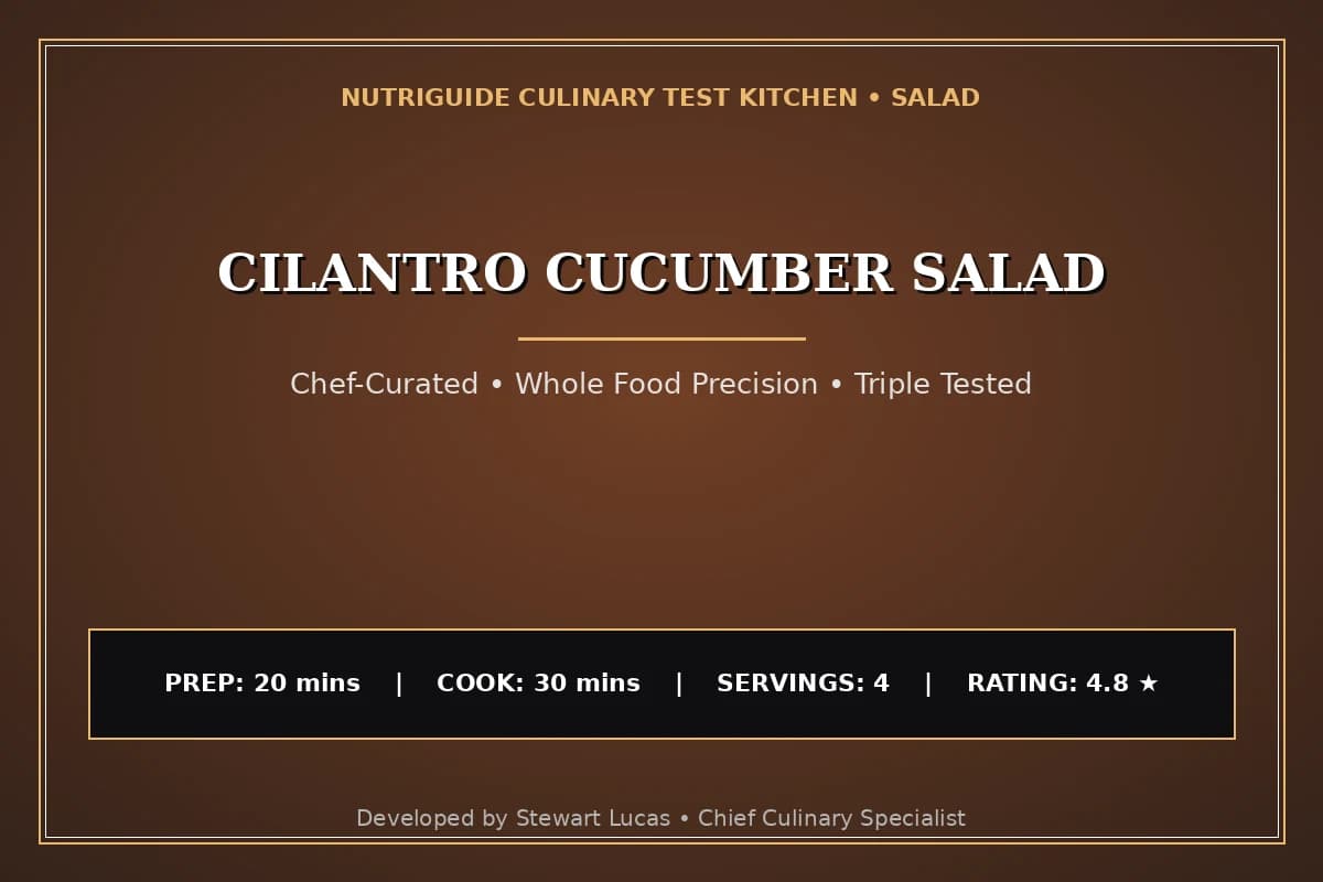 Cilantro Cucumber Salad