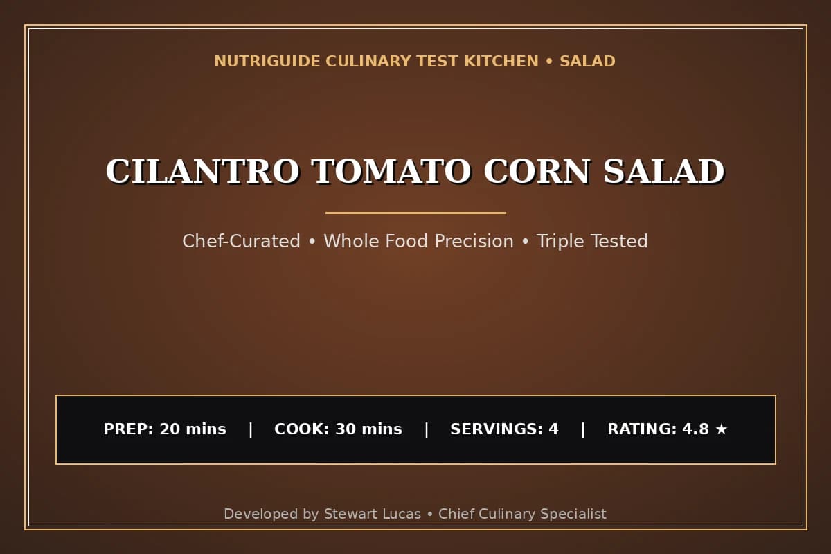 Cilantro Tomato Corn Salad