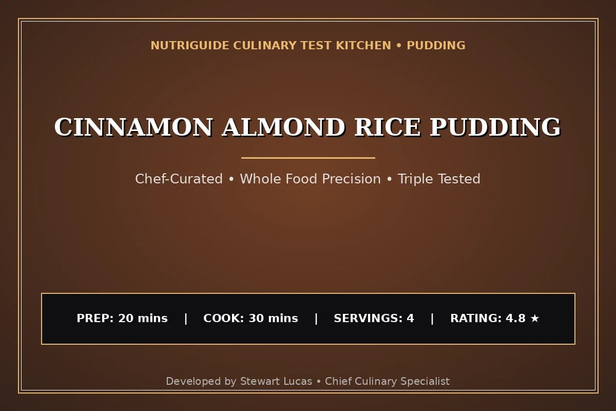 Cinnamon Almond Rice Pudding