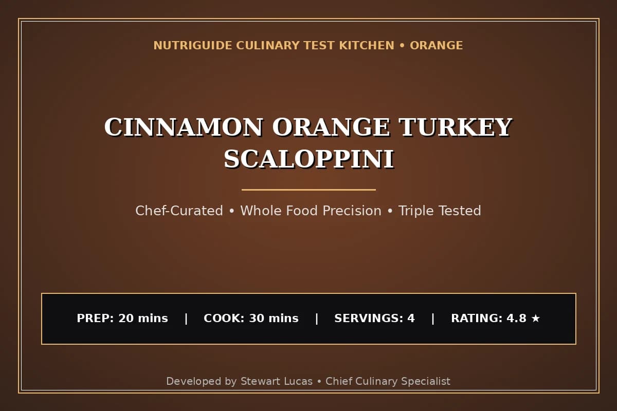 Cinnamon Orange Turkey Scaloppini