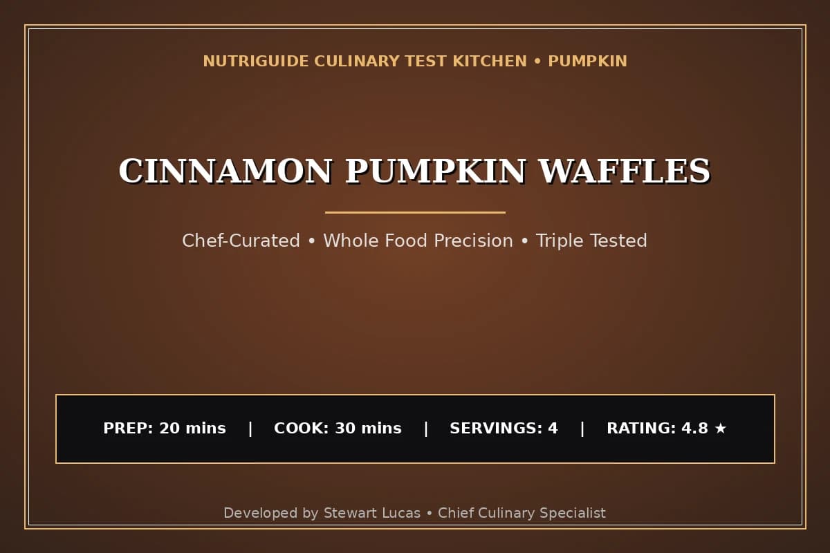 Cinnamon Pumpkin Waffles
