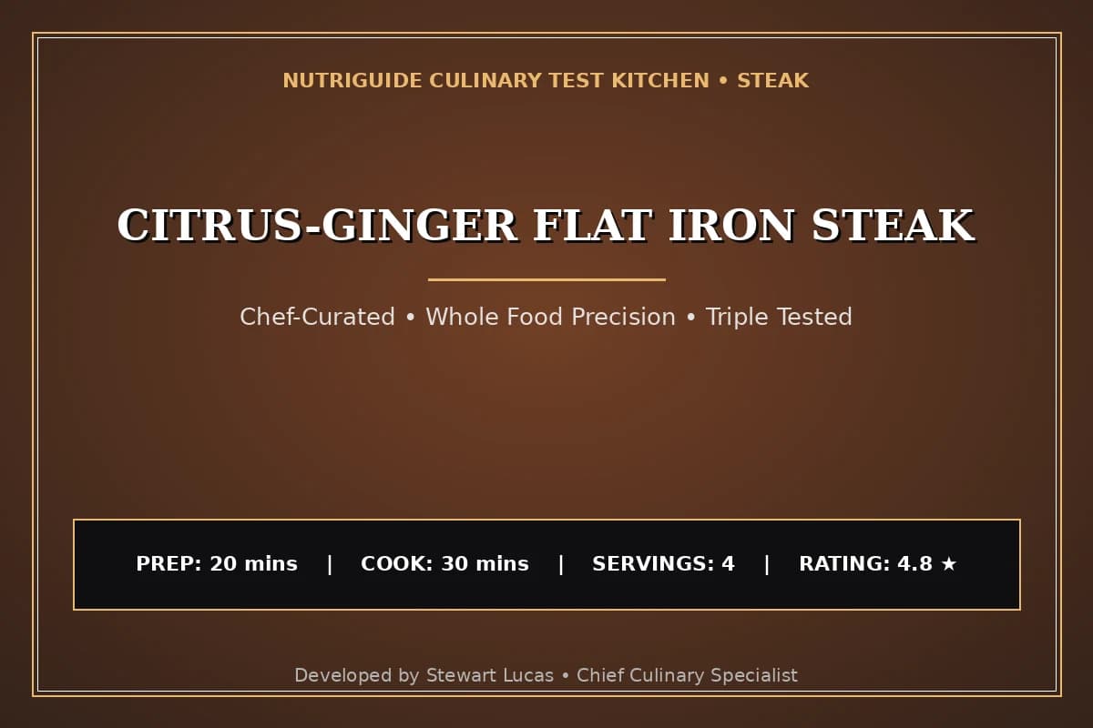 Citrus-Ginger Flat Iron Steak