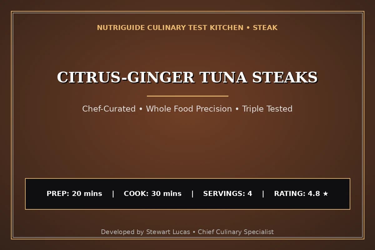 Citrus-Ginger Tuna Steaks